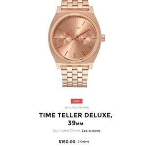 Nixon Rose Gold Watch